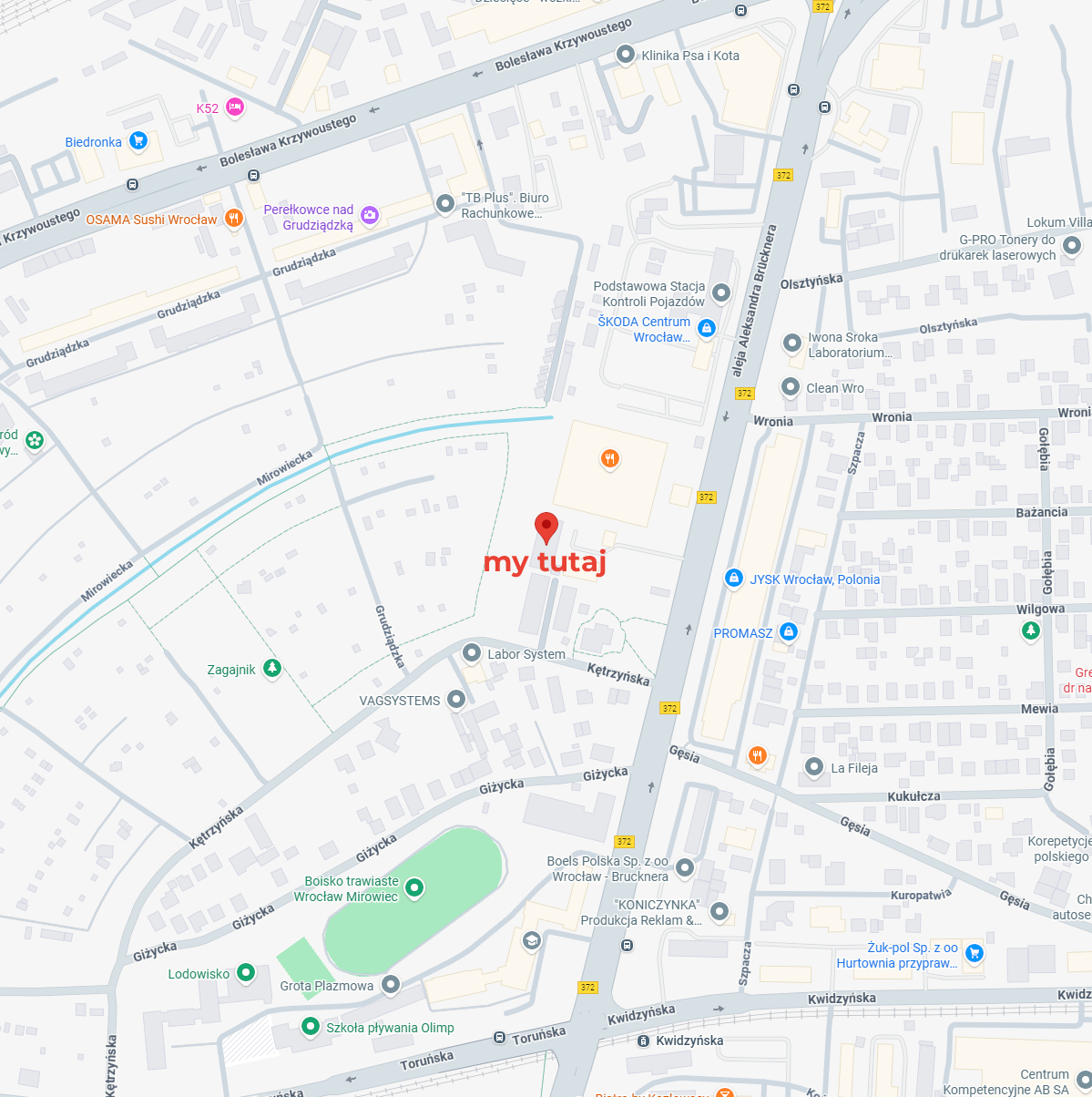 Mapa dojazdu do serwisu GearBox Ultra Serwis